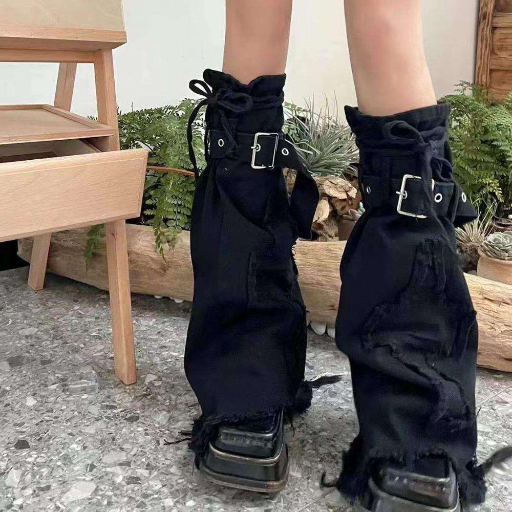 Punk Leg Warmer Harajuku Calf Gaiters Socks Women Leg Sleeve