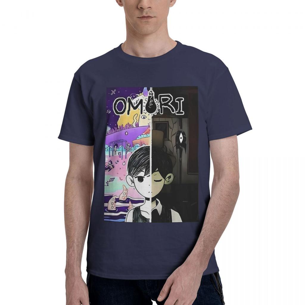 Omori Графическая 100% Хлопок Повседневная Дышащая Удобная Рубашка Забавная Угус Футболки Забавный Подарок