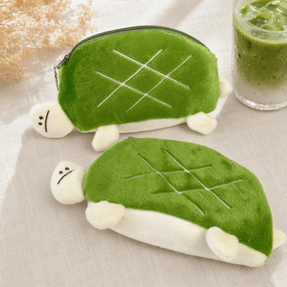 Zipper Closure Turtle Pencil Pouch Large Capacity Stationery Storage Bag Cute Turtle Case Student