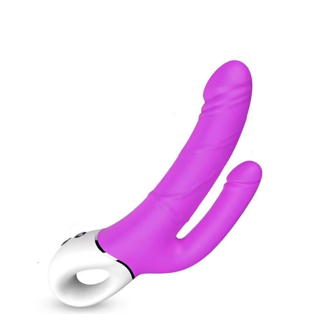 Женский вагинальный массажер, двойной дилдо 9 * 9, вибратор, дилдо, точка G, анальный, мощная вибрирующая игрушка, женская мастурбация для женщин и пар