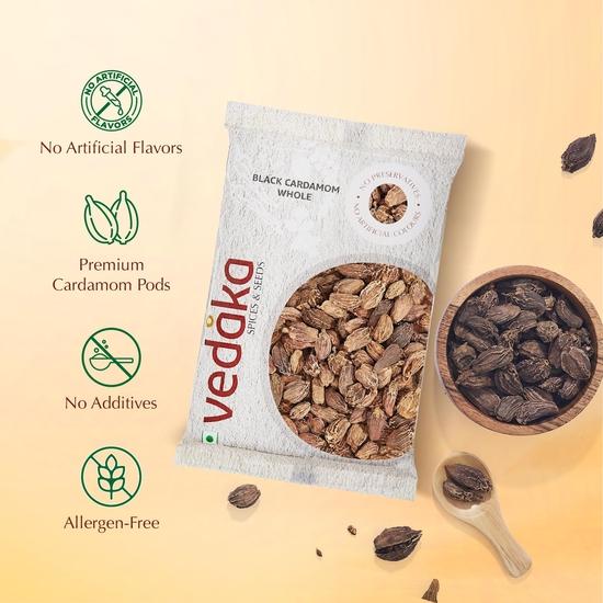 Ведака Кардамон (Черный Элайчи) Целый | Без добавления красителей | Без добавления консервантов | 100 г