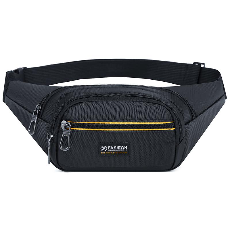 Men's Waterproof Outdoor Sports Bag Pouch Korean-Style Waist Fanny Pack Crossbody Male Banana Chest Package