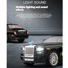 Масштаб 1/22 Rolls Phantom Модель автомобиля из сплава Diecasts Металлические транспортные средства Собирайте имитационные украшения Звуковые и световые подарки для детей