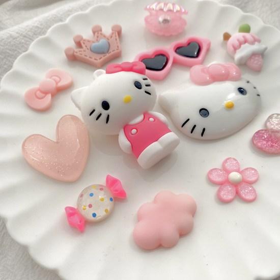 Набор из 12 деталей для украшения обуви Pink Kitty, популярный персонаж в Корее