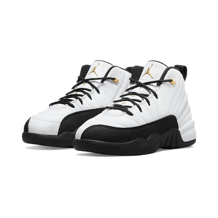 Кроссовки Air Jordan 12 Retro PS Royalty Kids Белый Черный Металлик-Золотой 151186-170