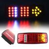2Pcs HL-R-017 Waterproof Car 36 LED Tail Light Boat Trailer DC 12/24V Rear Lamps