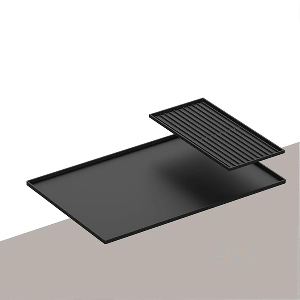 Силиконовый коврик для кофейного бара с приподнятым краем, защитник столешницы, подходит для эспрессо-машины и посудомоечной машины, легко чистится и многоразовый