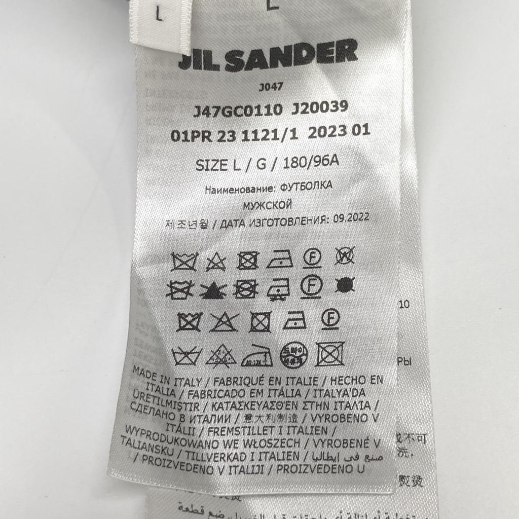 JIL SANDER+ J47GC0110 Black Short Sleeve Sweatshirt tops L blackUsed