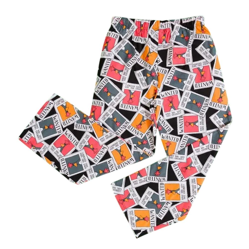 Уоллес и Громит Мужские Штаны для Отдыха 'Wanted Poster Feathers McGraw'