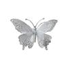 25Cm Sparkling Butterfly Christmas Tree Ornament Handmade Plastic Mesh Elegant Holiday Home Party Decorations
