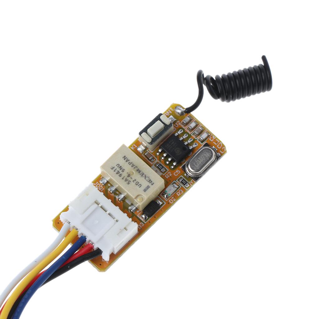 Remote Control 1CH Channel ON OFF Wireless RF Controller Transmitter 5V-12V Relay DIY Kits Module Board 2 Button