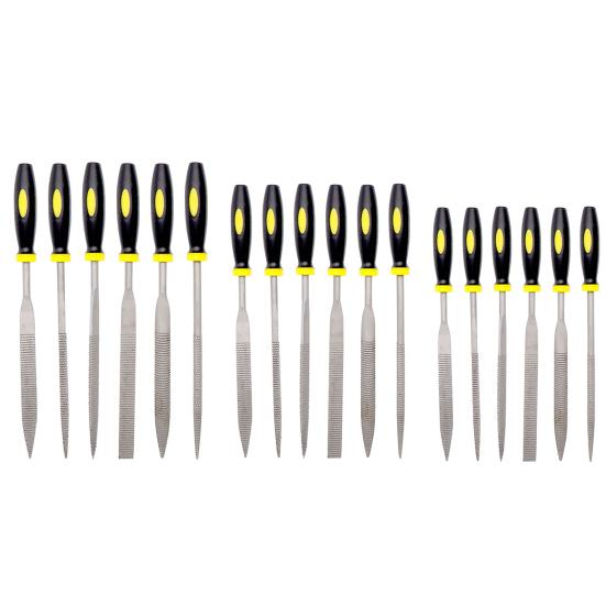 6 шт./компл. напильники с эргономичной ручкой, высокоточные многоцелевые плоские/треугольные/полукруглые/круглые/квадратные/конические напильники Набор ручных напильников дерево пластик резина