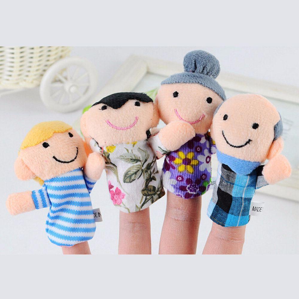 Doll Cloth Doll Toys Kids Gifts Plush Toys Hand Puppet Family Finger Puppets Set Finger Doll