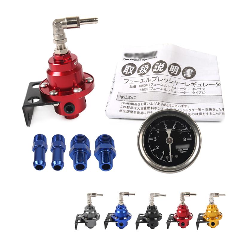 New Universal Adjustable Fuel Pressure Regulator With original gauge and instructions