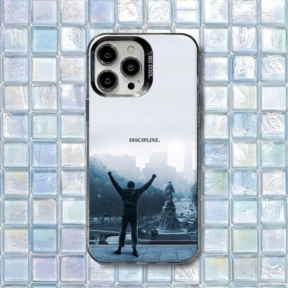C-Creed Movie Boxing pg Phone Case For iPhone 17,16,15,14,13,12,11,Air,X,XR,Pro,Max,Plus IMD Silver Shell