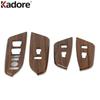 For Honda CRV CR-V 2017-  Carbon Fiber Car Inner Door Window Lift Switch Button Panel Cover Trim Interior Accessories