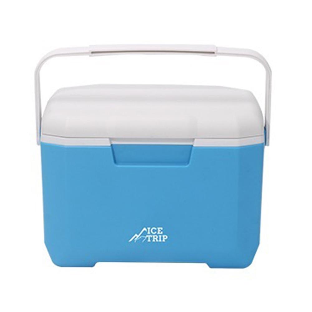Портативный мини-холодильник 6 л, многофункциональный изолированный морозильник большой емкости с термометром для кемпинга, пикника