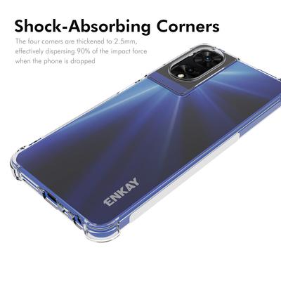 Чехол ENKAY HAT PRINCE для TCL 505 с утолщенными четырьмя углами из ТПУ