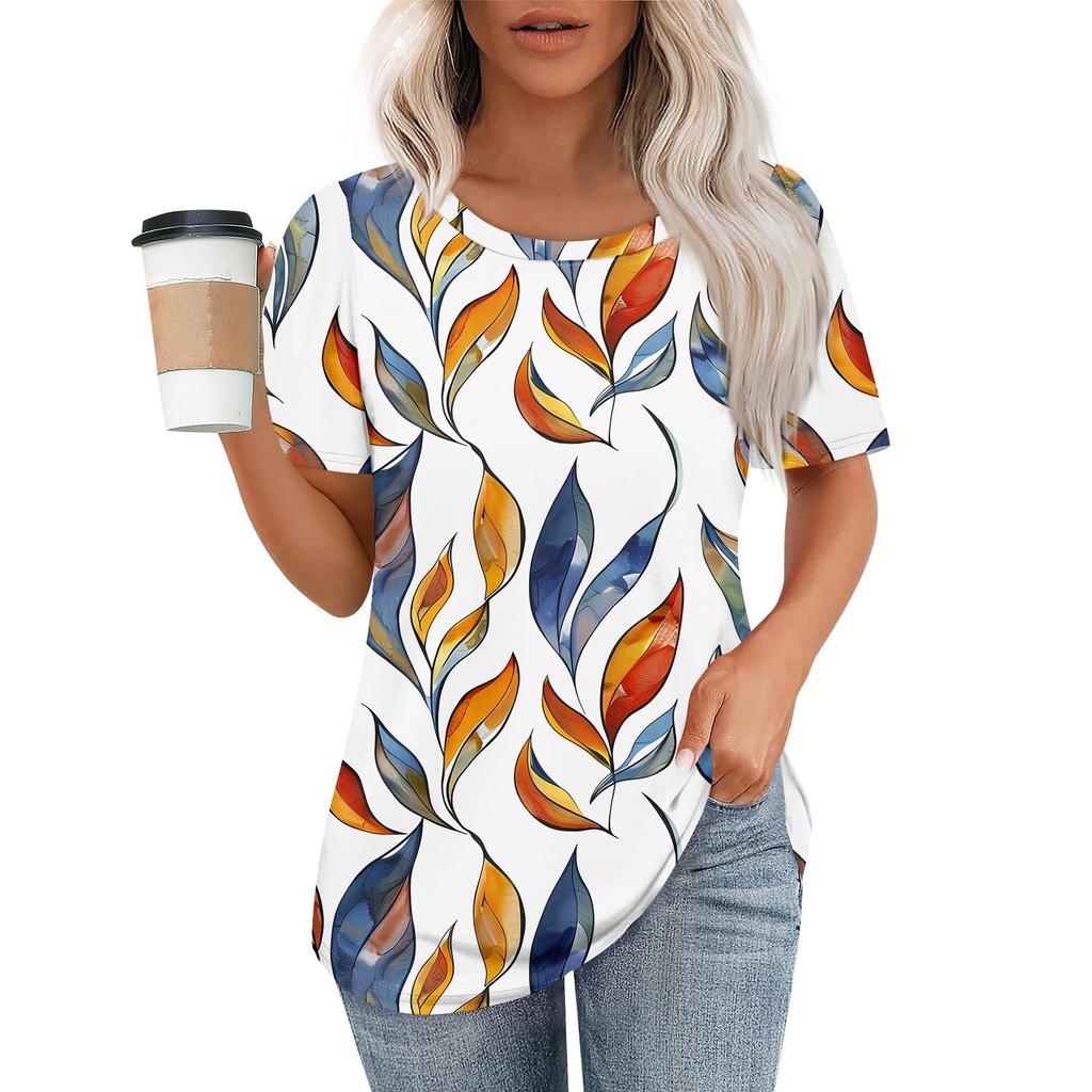 Женский модный повседневный свитер с коротким рукавом и круглым вырезом