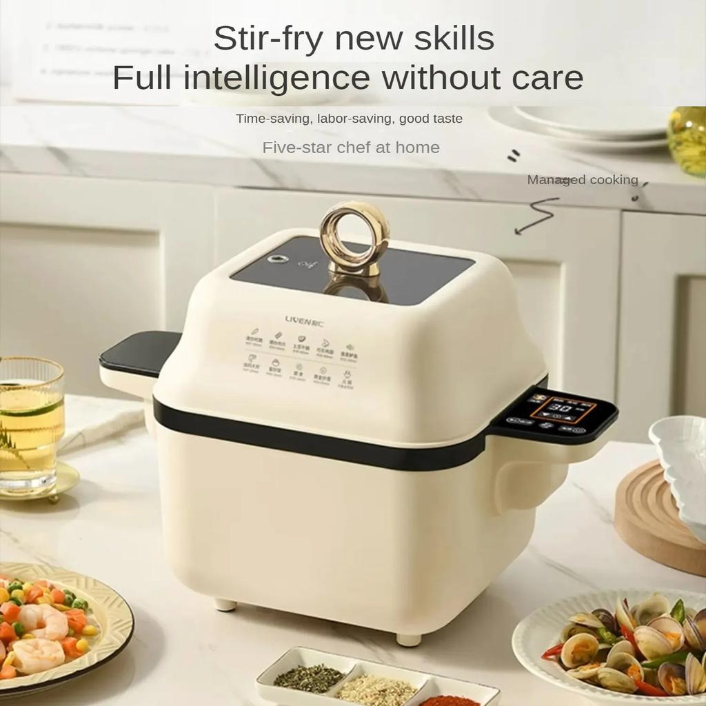 Fully Automatic Cooking Machine, Rotating and Flipping Cooking Machine, Intelligent Frying Machine, Kitchen Robot