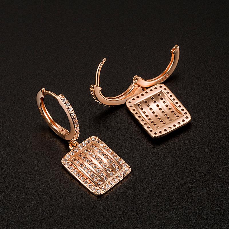 Lindon Copper Alloy Zircon Earrings Drop Earrings For Women Wedding Party Gifts