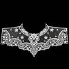 Lace Embroidered Fake Collar Hollow See-through Lace Flower Pattern False Collar Lace Embellished Clothing Accessory