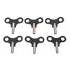 6PCS Clockwork Keys Hanging Desk Clock Winding Key Steel Replacement Parts for Antique and Vintage Clocks