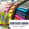 Жидкий клей для шитья, ремонтный комплект для кожаной ткани, текстильной многоцелевой ткани для рукоделия, клей для шитья, домашний швейный инструмент