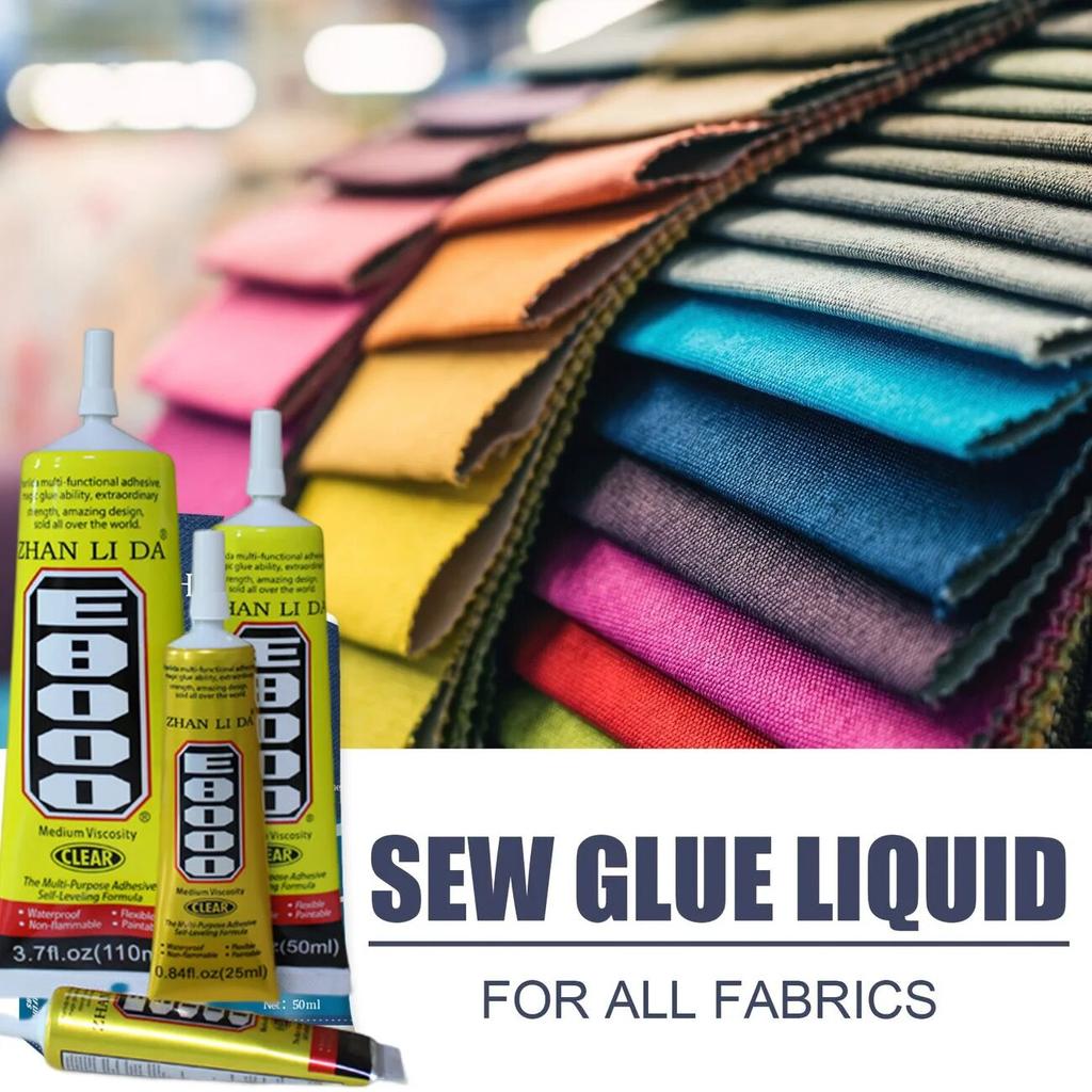 Жидкий клей для шитья, ремонтный комплект для кожаной ткани, текстильной многоцелевой ткани для рукоделия, клей для шитья, домашний швейный инструмент