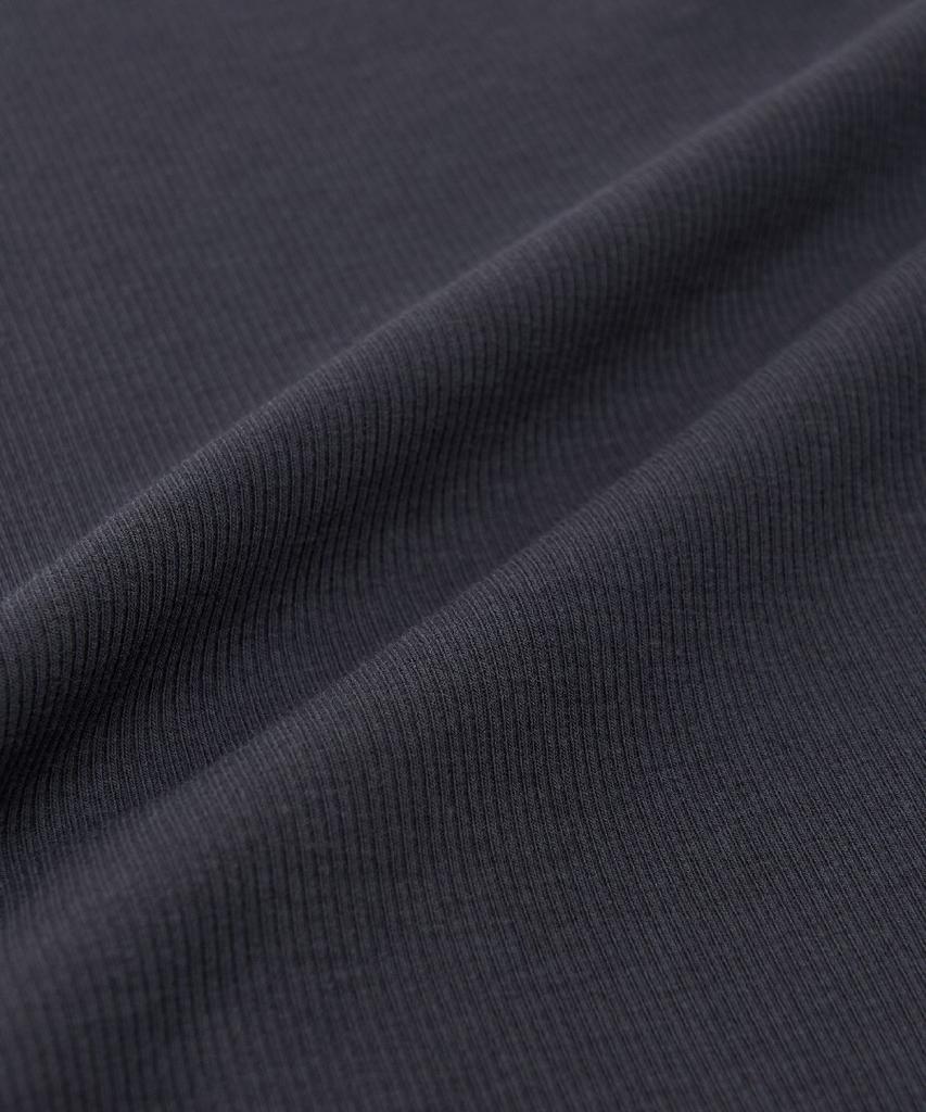 Женская винтажная облегающая футболка-henley с рубчиком и коротким рукавом Emelbi Sd (D.Угольно-серый)