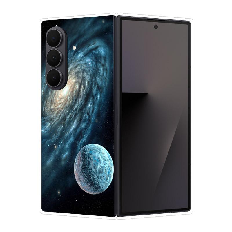 Чехол для Samsung Galaxy Z Fold 7 6 5 4 3 2 Прозрачный чехол для телефона для Samsung Fold7 Fold6 Fold5 Жесткий ПК Пластик Ударопрочный чехол Funda