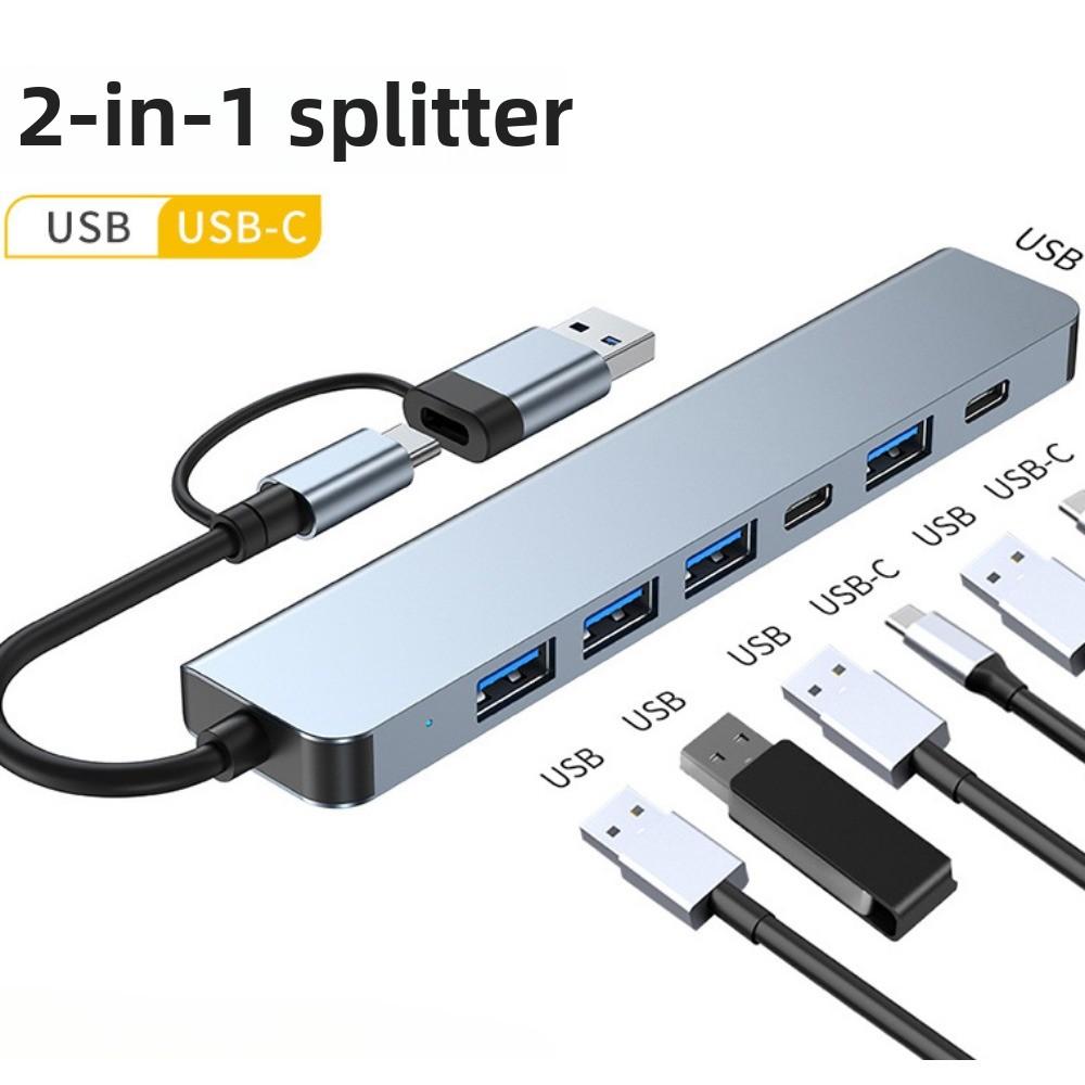 USB C Hub 2 порта USB 3.0 адаптер многофункциональная док-станция для ноутбука телефона планшета синхронизации данных зарядки