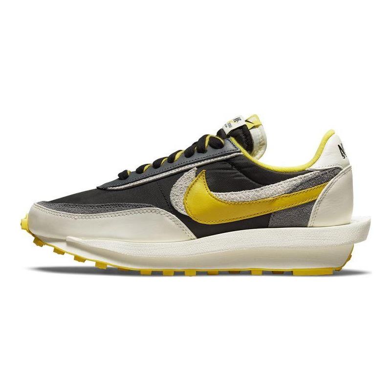 Sacai x Undercover x Nike LDWaffle Ярко-лимонные Унисекс Кроссовки Желтый Черный Парусный DJ4877-001