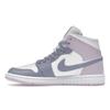 Женские кроссовки Air Jordan 1 Mid Indigo Haze Doll Фиолетовый Белый BQ6472-510