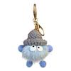 Keychain Imitation Mink Hair Cartoon Doll Charm Key Ring Fade-Resistant Compact Lightweight Backpacks Car Key Holder