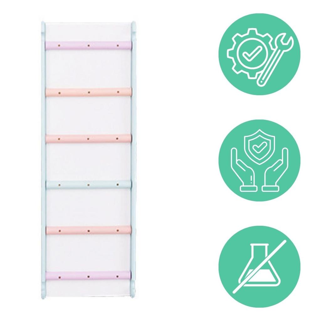 Двусторонняя горка Woodiko - Белый-Пастель