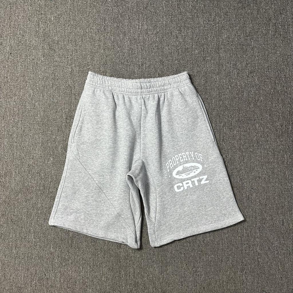 Corteiz American Street Hip Hop Alcatraz Printed Knitted Shorts American Men's and Women's Pants Summer Trend Brand