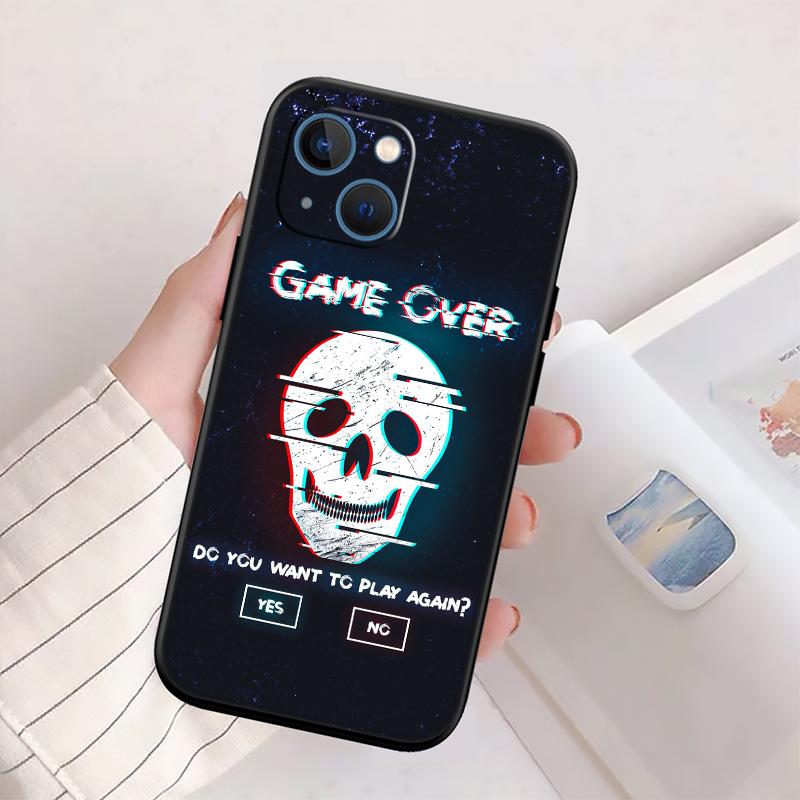 QE30 Game Over Phone Case for OPPO A40 A60 A80 A15 A16 A16K A12 A17 A17K A54 A54S A53 A53S A55 A56 A57 A98 F23