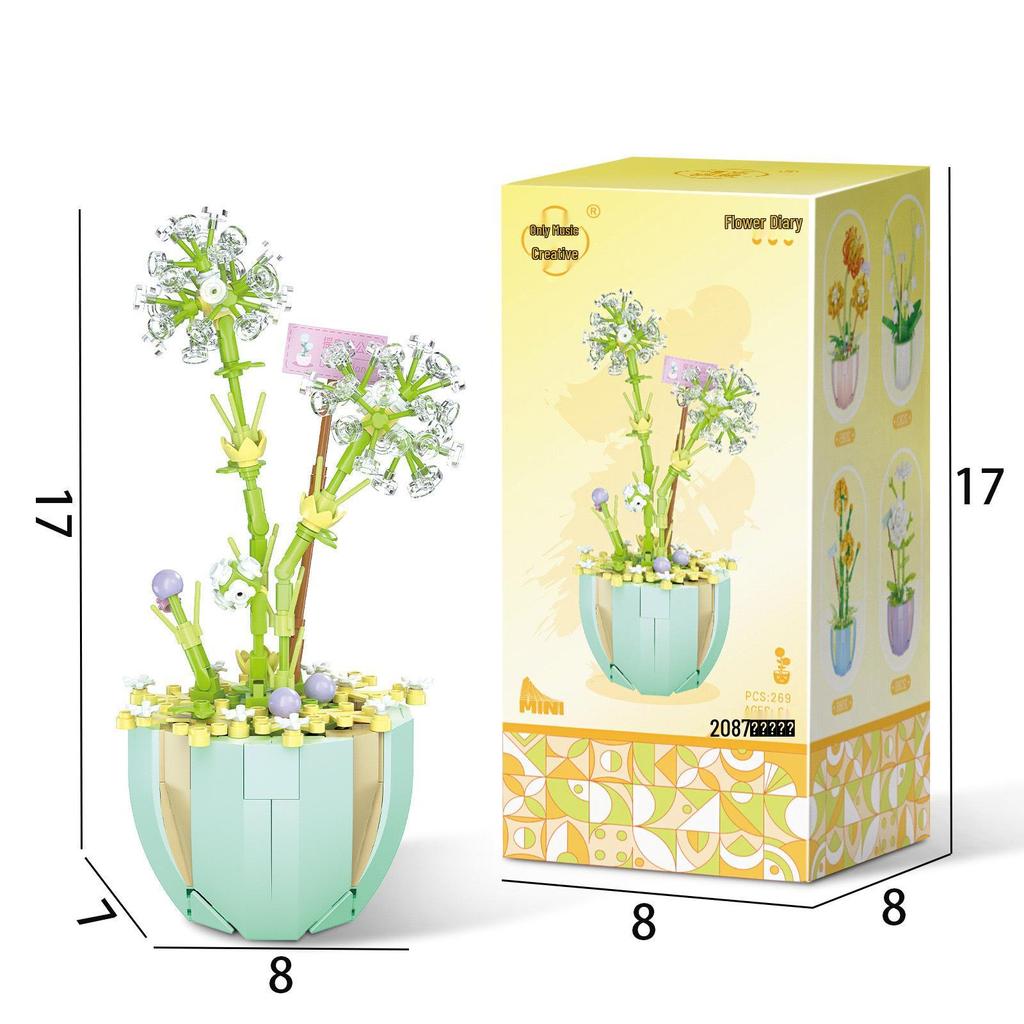 Суккулентный букет из цветов, конструктор - Праздничные подарки и игрушки