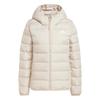 Essentials FW24 Легкая Минималистичная Теплая Водонепроницаемая Куртка с Капюшоном на Утином Пуху Женская Куртка Бежевая IX8930