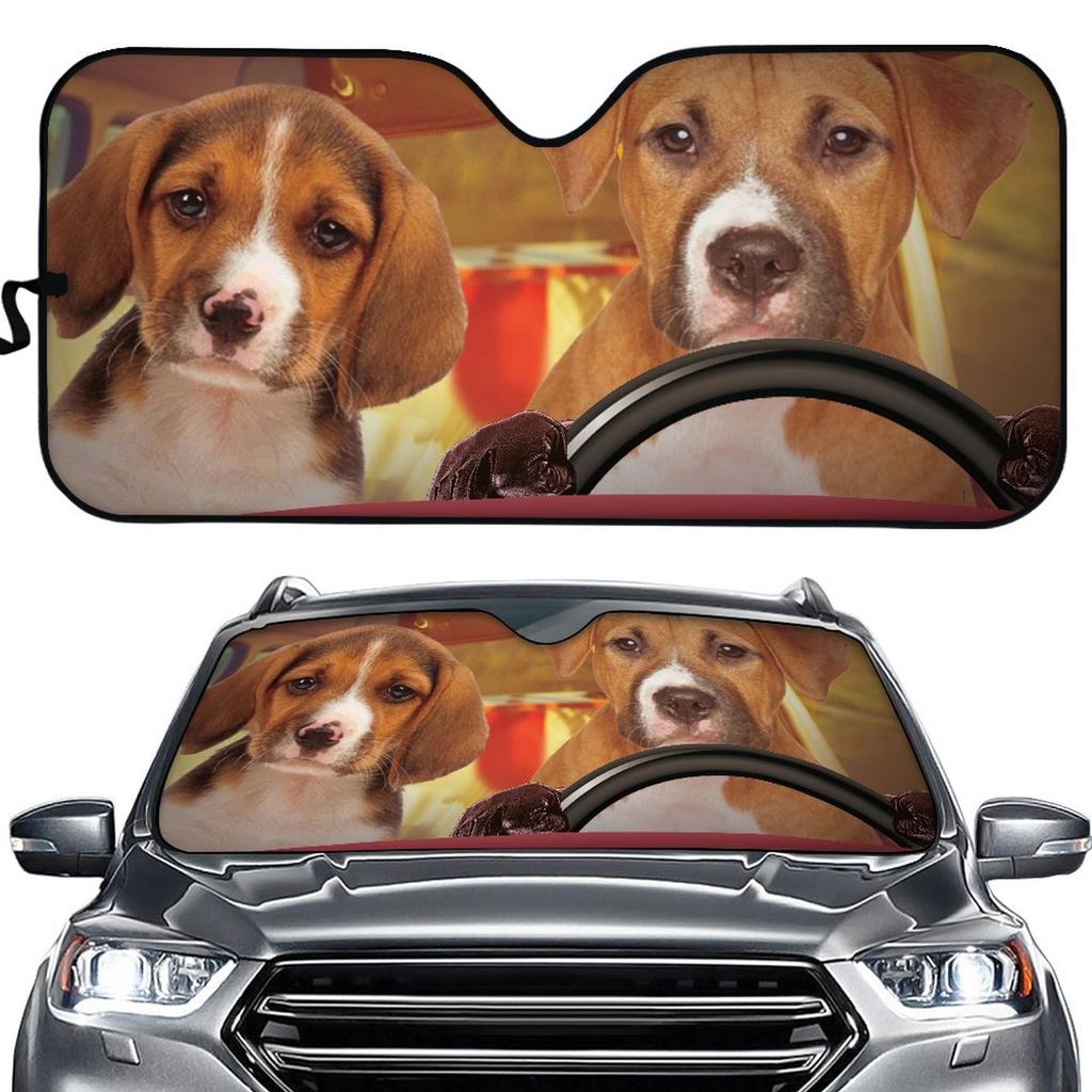 Flamingo Printed Car Sunshade Car Sunshade Personalized Sun Shield