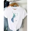 Tee Women T-shirt Summer Short Sleeve 3D Print Clothes Graphic T Shirt Feather Painting Bird Clothing T-Shirts
