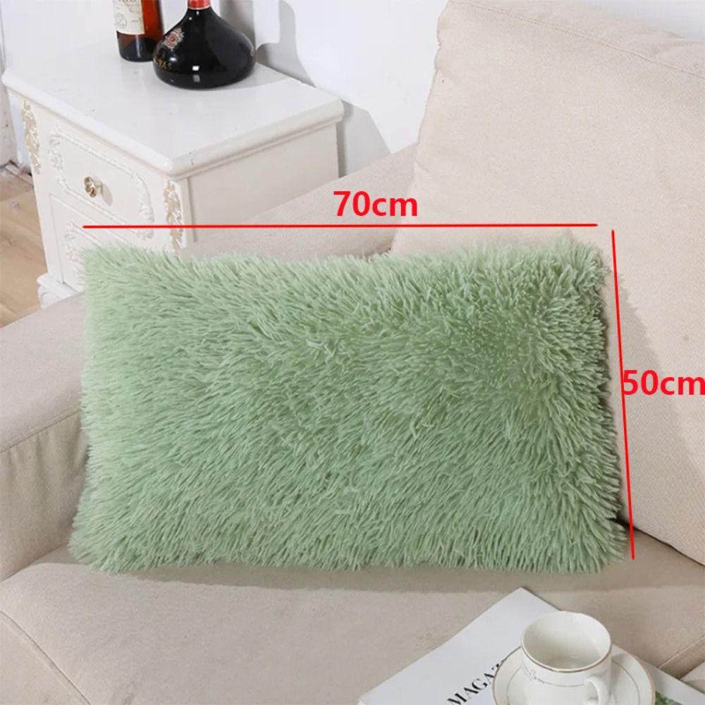 Rectangular Shape Crystal Plush Pillow Plush Mink Plush Pillow Nordic Pillowcase Living Room