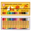 Цветные карандаши Sakura Craypas, 16 цветов, с резинкой (LP16R)