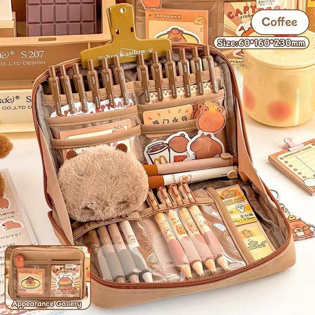 12 - Layer Panda Large-capacity Pencil Case For Boys And Girls Primary School Students High-looking Stationery Box Ins Style