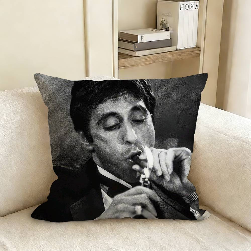 The World Is Yours SScarfaces Pillow Case Living Room Sofa Cushion Cover Suitable For Home Bedroom Room Decoration
