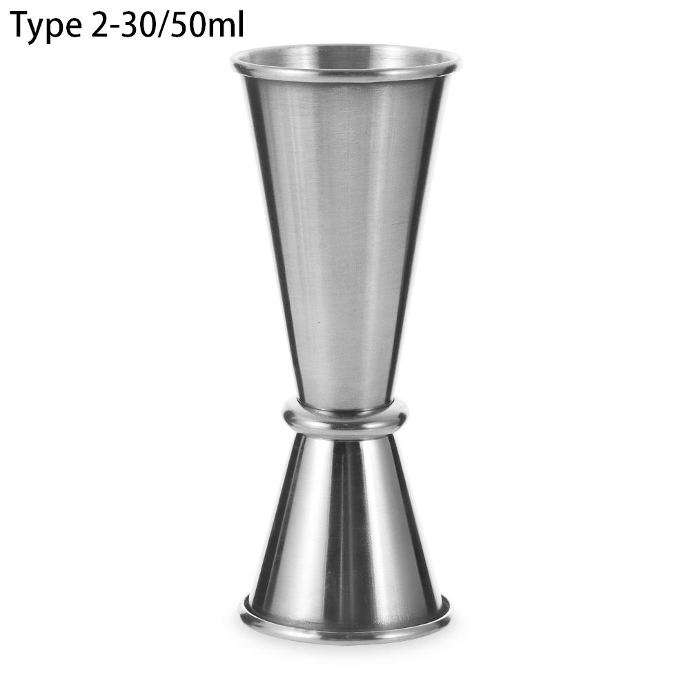 15/30ml or 25/50ml Cocktail Bar Jigger Design Japanese Stainless Steel Measuring Cup Jigger Double Spirit Bartender Kitchen Gadg