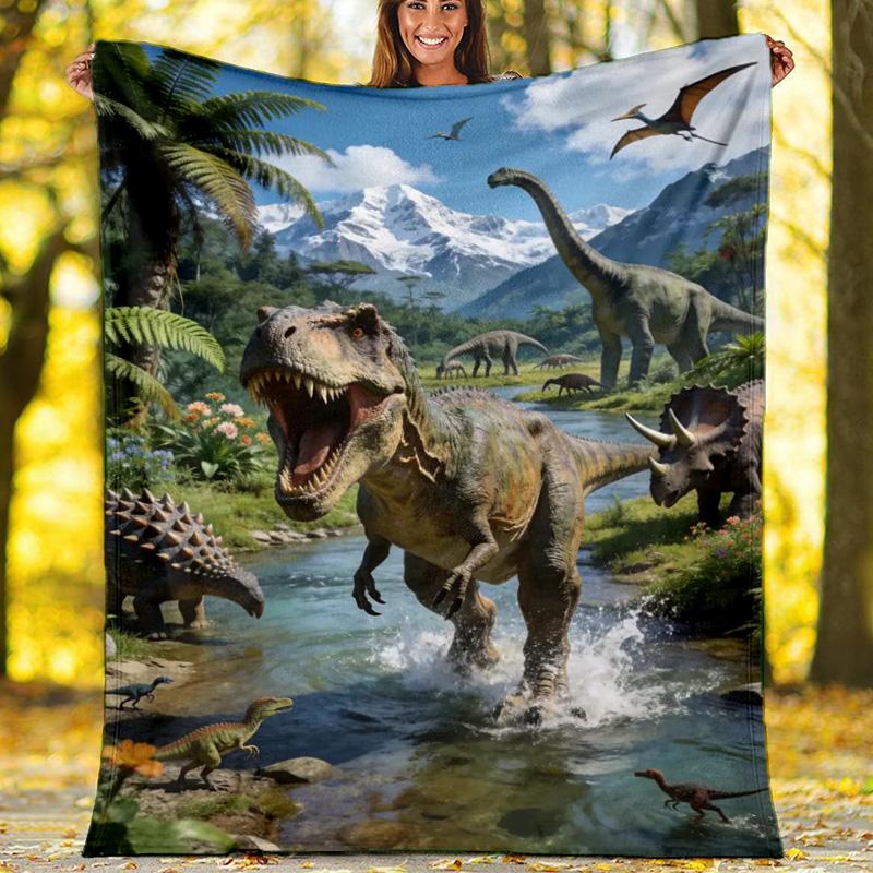 London Cityscape Sunset Scenery Fleece Printed Flannel Blanket, Warm Soft Throw Sofa Bed Blanket