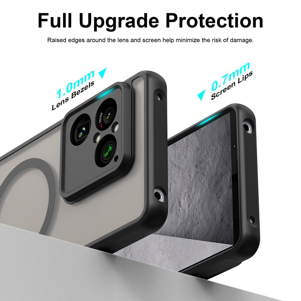 Luxury Matte Transparent Case for For Sony Xperia 10 VII Magnetic Wireless Charging Cover For Sony Xperia 1 VIII Funda
