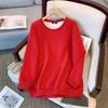 Plus Size Womens Long Sleeve Loose Hoodie Sweater Winter 9 Colors 120-350lbs